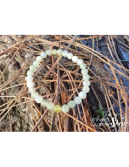 Bracelet Jade de Chine – Pierre pour la grossesse -pierre de sommeil – Qualité A – Boule 6mm