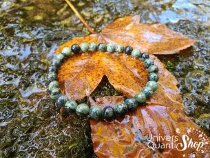 Bracelet Jaspe Kambaba – soulage les inflammations - ancrage – Qualité AB – Boule 6mm