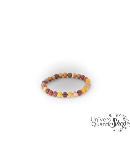 Lithothérapie - Bracelet en pierre naturelle de jaspe mookaïte Lithothérapie - Bracelet en pierre naturelle de jaspe mookaïte