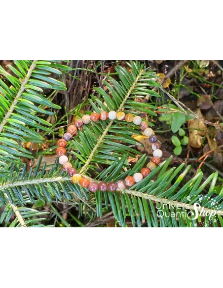 Bracelet Jaspe Mookaïte – Pierre d'introspection – Qualité A – Boule 6mm Bracelet Jaspe Mookaïte – Pierre d'introspection – Qualité A – Boule 6mm