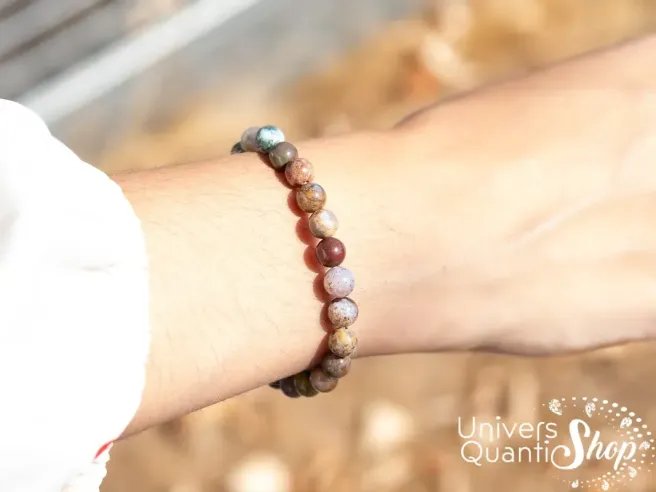 bracelet jaspe ocean - jaspe ocean pierre - pierre de protection