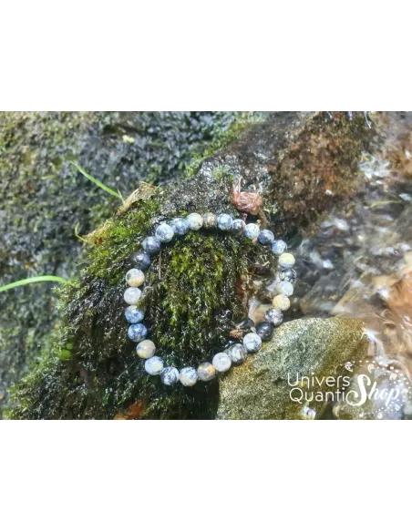Bracelet Jaspe Océan Bleu – renforce la memoire – Qualité A+