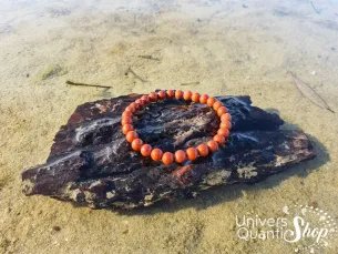 Bracelet Jaspe Rouge – Pierre de regeneration – Qualité A – Boule 6mm