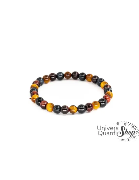 bracelet oeil multiple boule 6mm qualité AA sur un fond blanc