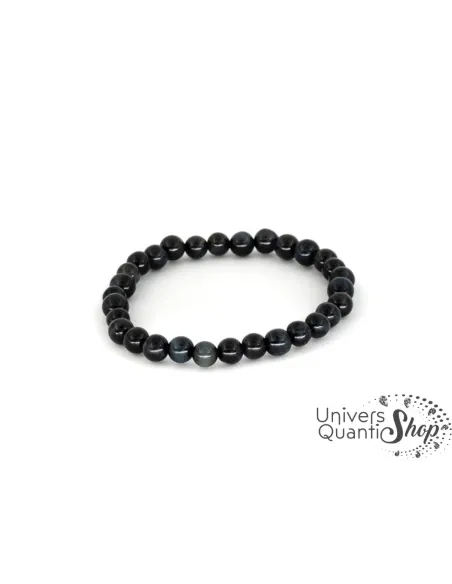 oeil de faucon signification bracelet pierre de vision 6mm qualité AA sur fond blanc