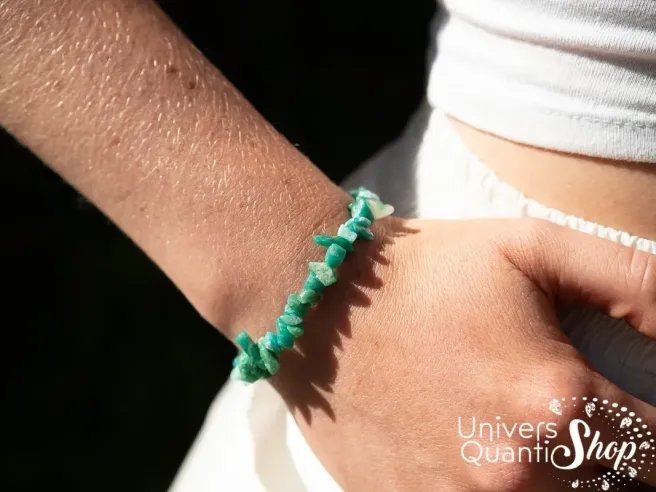 amazonite bracelet - pierre naturelle verte - boutique lithothérapie