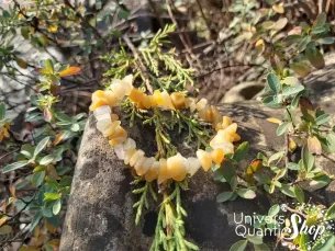 Bracelet Aventurine Jaune – Pierre de la Sérénité - traite insomnie – Baroque