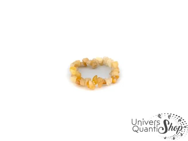 Bracelet d'aventurine jaune, pierre de la sérénité