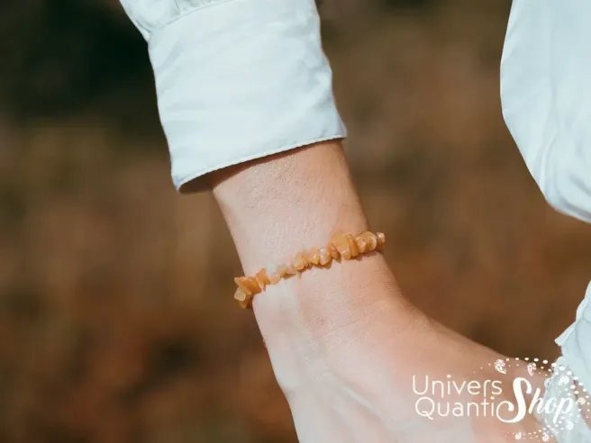 bracelet aventurine orange pierre orange - chakra sacré - aventurine orange vertus
