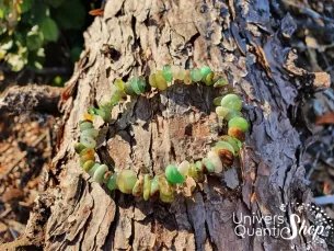 Bracelet Chrysoprase – facilite l'accouchement – Qualité A – Baroque