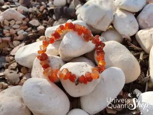 Bracelet Cornaline – delie les blocages – Qualité A – Baroque