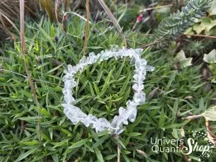 Bracelet Cristal de Roche – Pierre de force- pierre de vitalite – Qualité A – Baroque