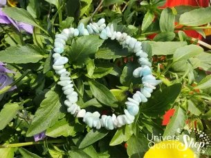 Bracelet Larimar – Pierre de creativité - chasse entités – Qualité A – Baroque