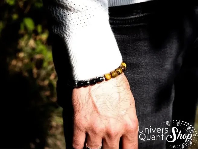 bracelet protecteur homme bouclier protecteur 08mm porté au poignet