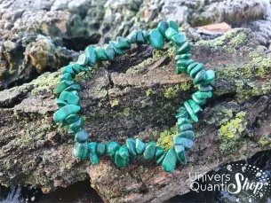 Bracelet Malachite – apaise le système nerveux – Qualité A – Baroque