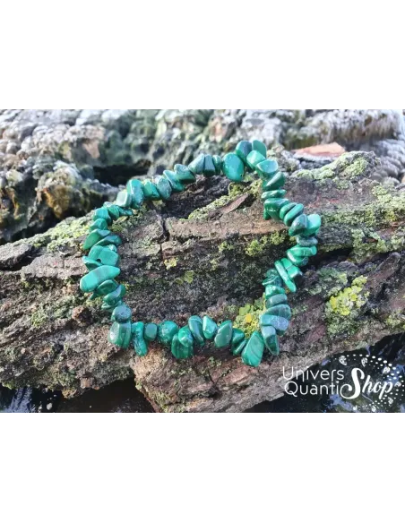 Bracelet Malachite – apaise le système nerveux – Qualité A – Baroque Bracelet Malachite – apaise le système nerveux – Qualité A – Baroque