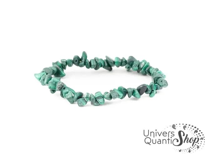malachite propriétés, pierre verte malachite bracelet baroque