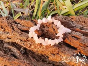 Bracelet Morganite – soulage la tristesse - aide pour le deuil – Qualité A – Baroque