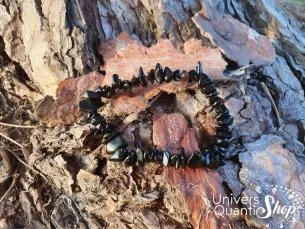 Bracelet Obsidienne Noire – facilite l'introspection – Qualité A – Baroque