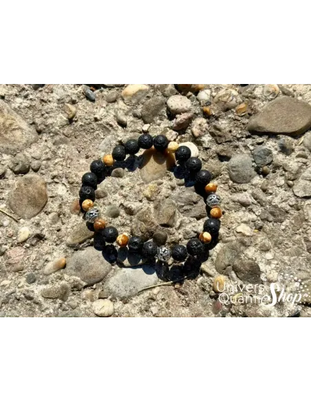 bracelet pour homme création consciente, terre chamanique, pierre de lave, photo nature bracelet pour homme création consciente, terre chamanique, pierre de lave, photo nature