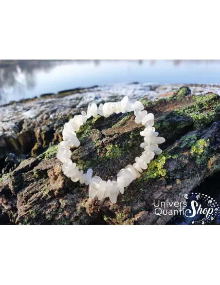 Bracelet Pierre de Lune Beige – soulage des douleurs menstruels – Qualité A – Baroque