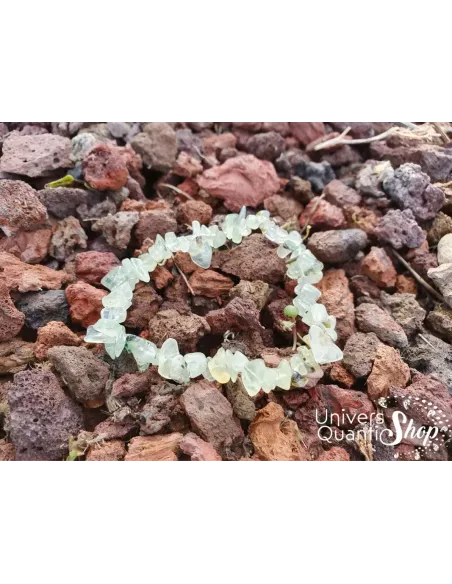 Bracelet Préhnite – facilite l'expression des émotions – Qualité A – Baroque Bracelet Préhnite – facilite l'expression des émotions – Qualité A – Baroque