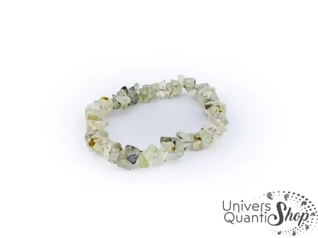 bracelet pierre fine verte préhnite, prehnite vertus en lithothérapie