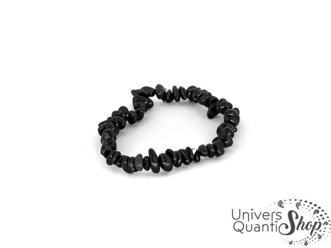 bracelet spinelle pierre de protection, baroque, spinelle noire pierre
