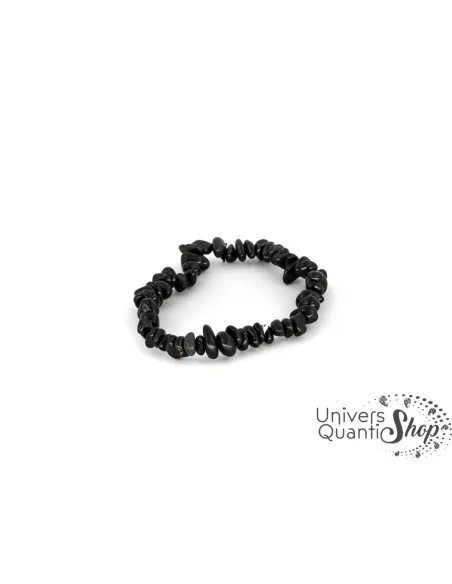 bracelet spinelle pierre de protection, baroque, spinelle noire pierre