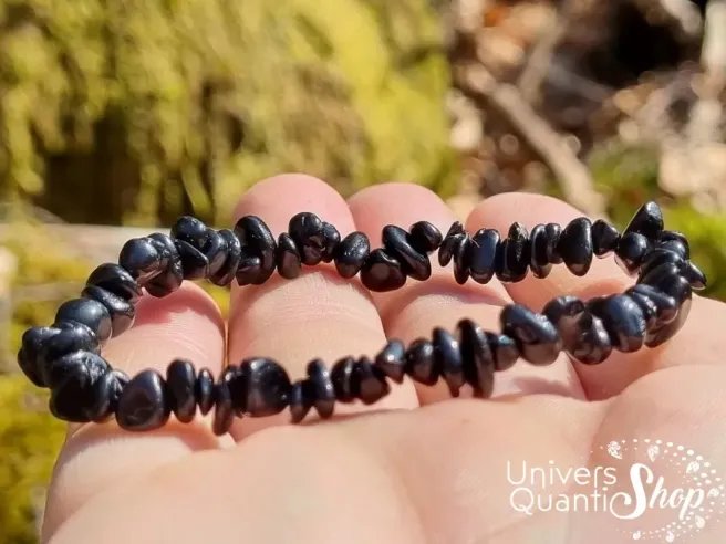 bracelet baroque en spinelle noir de haute protection, qualité A
