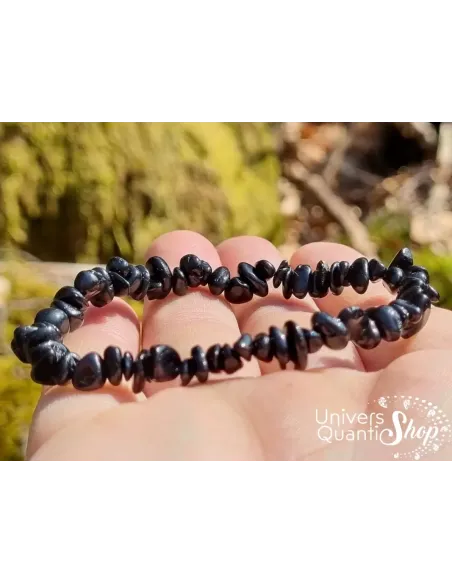 bracelet baroque en spinelle noir de haute protection, qualité A