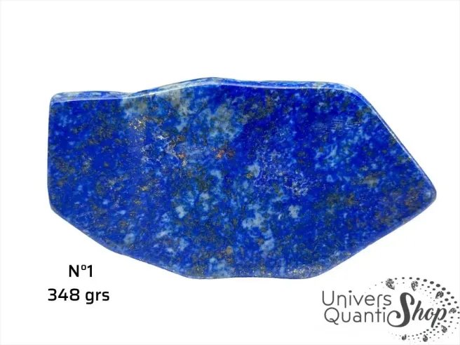 bloc lapis lazuli numéro 1 sur fond blanc AA