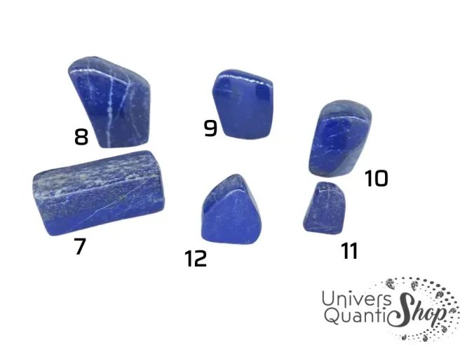 ensemble lapis lazuli super qualité AA fond blanc