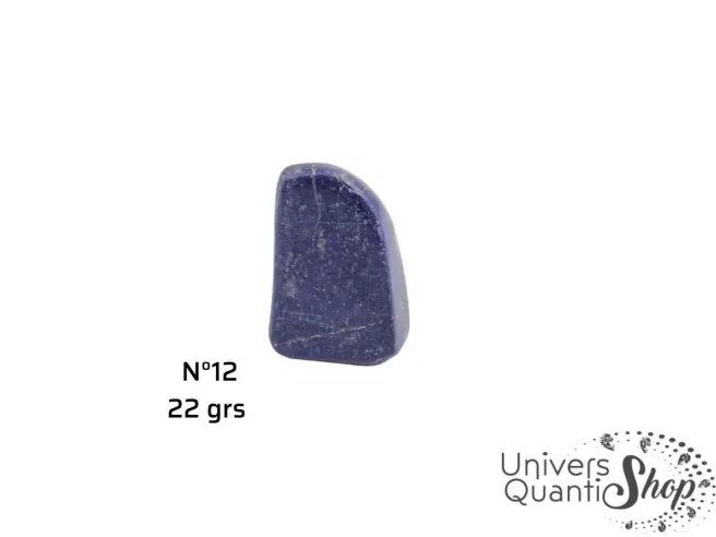 bloc de lapis lazuli N°12 sur fond blanc