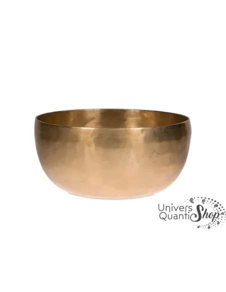 Bol chantant tibétain “Traditionnel” aux 8 métaux vue de face fond blanc