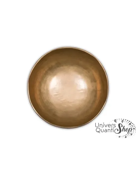 Bol Chantant Tibétain “Traditionnel” aux 8 métaux vue du dessus sur fond blanc