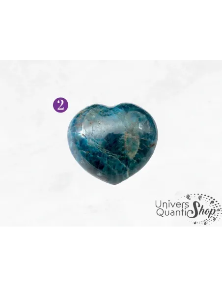 apatite bleue coeur en pierre naturelle numéro 2