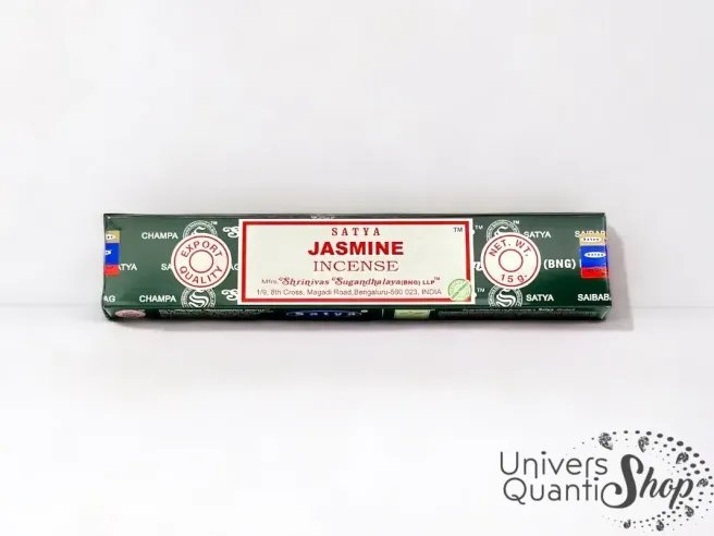 encens satya jasmine - boite d'encens jasmine 15g sur fond blanc