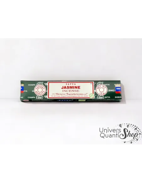 encens satya jasmine - boite d'encens jasmine 15g sur fond blanc