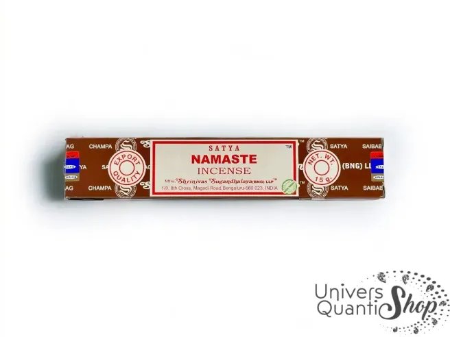 encens namaste - boite encens namaste sur fond blanc