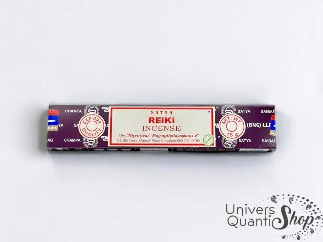 encens reiki vertus pour les peurs et les angoisses - boite d'encens reiki sur fond blanc