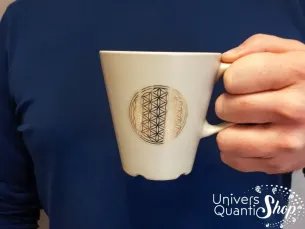 fleur de vie autocollant géométrie sacrée, autocollant fleur de vie sur tasse
