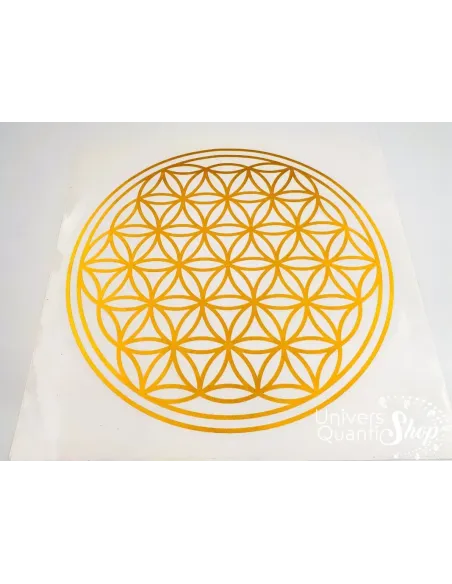 grand stickers fleur de vie 28cm sur fond blanc grand stickers fleur de vie 28cm sur fond blanc