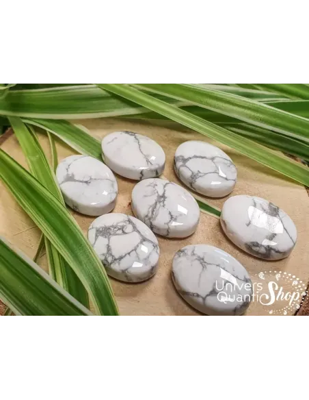 Pendentif pierre howlite naturelle - boutique ésotérique Univers Quantic Shop