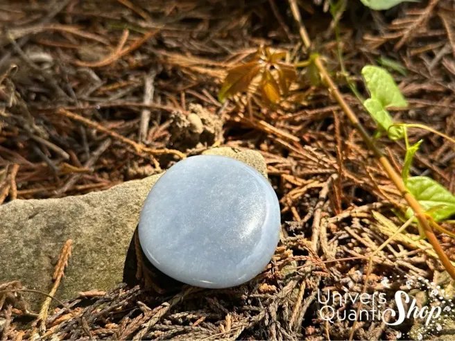 Pierre Plate Angélite Bleue - Univers Quantic Shop