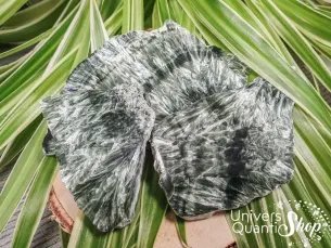 séraphinite brute - pierre seraphinite plate - pierre des anges et de l'amour