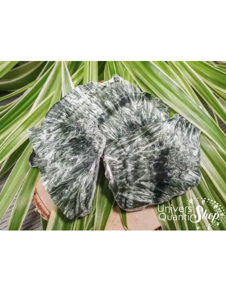 séraphinite brute - pierre seraphinite plate - pierre des anges et de l'amour séraphinite brute - pierre seraphinite plate - pierre des anges et de l'amour