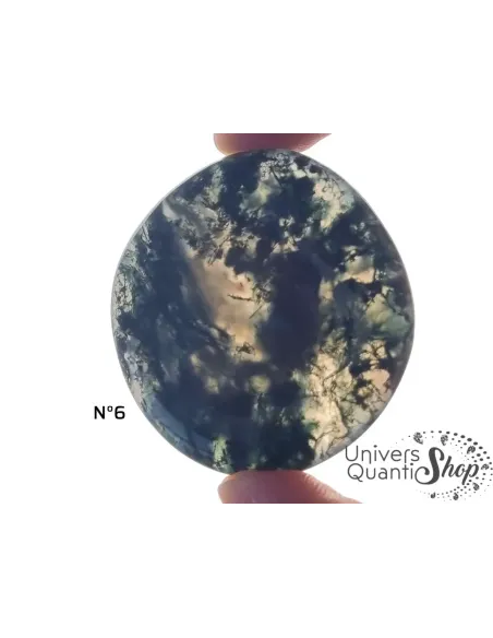 agate mousse pierre plate numéro 6 pierre verte sur fond blanc agate mousse pierre plate numéro 6 pierre verte sur fond blanc