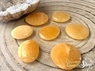 Calcite Orange Pierre plate - Univers Quantic Shop