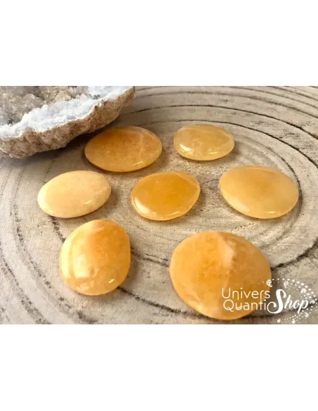 Calcite Orange Pierre plate - Univers Quantic Shop